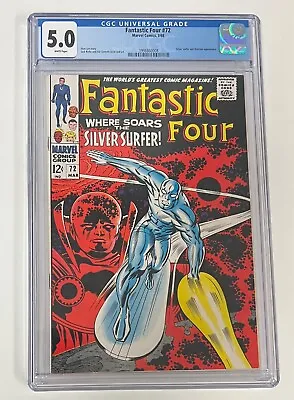 Buy Fantastic Four #72  (Marvel, 3/68) CGC 5.0 Classic Silver Surfer Cover • 118.54£