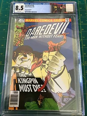 Buy Daredevil #170 CGC 8.5 WP Newsstand 1st App Kingpin In Daredevil Title Custom • 78.94£