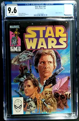 Buy Star Wars #81 CGC 9.6 The Return Of Boba Fett Vintage Marvel Comics 1984 • 207.87£