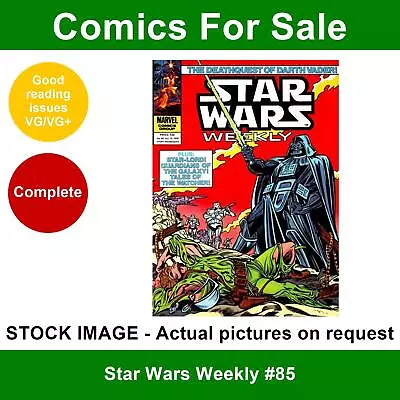 Buy Star Wars Weekly #85 Comic - VG/VG+ 10 October 1979 - Marvel UK • 3.49£