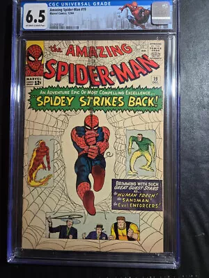 Buy Amazing Spider-man #19 Cgc 6.5  Ow/w  1st Mac Gargan /cust Label, Bright Colors! • 299.64£