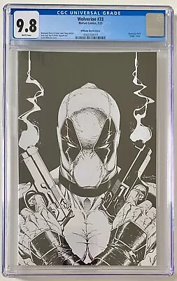 Buy Wolverine #33 - 2023 - Williams Sketch Cover Featuring Deadpool - CGC 9.8 • 80£