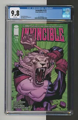 Buy Invincible #115, CGC 9.8 Ryan Ottley Iconic Battle Beast Cover Low Print Run • 193.68£