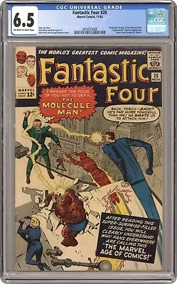 Buy Fantastic Four #20 CGC 6.5 1963 3954573006 1st App. Molecule Man • 513.58£