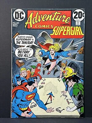 Buy Adventure Comics #423 Supergirl Justice League America DC 1972 FN 6.0 • 6.35£