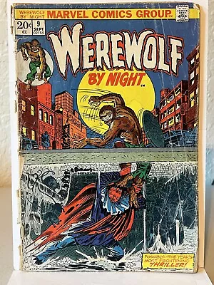 Buy Werewolf By Night #9 * 1st App Sarnak * Marvel 1973 Bronze Age Horror! ** • 3.95£