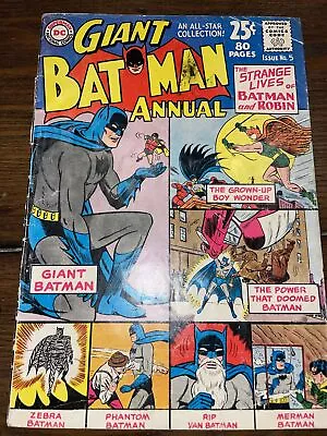 Buy Batman Annual #5 (1963, DC) Missing Back Cover  • 8£