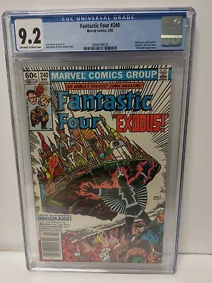 Buy Fantastic Four #240 CGC 9.2  Marvel Comics  1982  Quicksilver  **FREE SHIPPING** • 55.50£