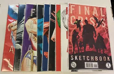 Buy Final Crisis #1-7 Variant Complete Set DC 2008 + Sketchbook Director’s Cut • 23.65£