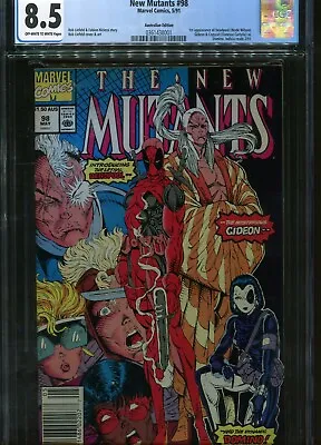 Buy New Mutants#98 CGC 8.5 $1.50 Australian Price Variant 1st Deadpool • 2,000£