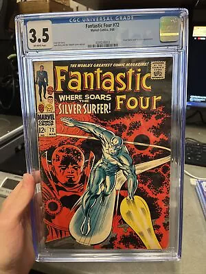 Buy Fantastic Four 72 CGC 3.5 1968 Custom Matching Label Marvel Comics Silver Surfer • 57.64£