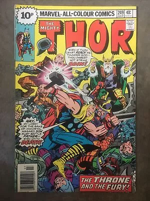 Buy The Mighty Thor #249 July 1976 The Throne And The Fury Bronze Age Marvel • 4.49£