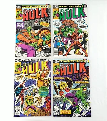 Buy The Incredible Hulk #257 258 259 260 Lot 1st Ursa Major (1981 Marvel Comics) • 19.76£