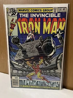 Buy Iron Man 116 🔑1978 NWSTND🔥DEATH Of Count NEFARIA🔥Madame Masque🔥Bronze🔥FN+ • 11.89£