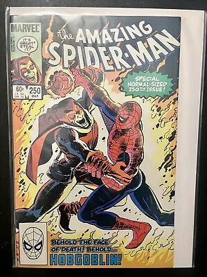Buy Amazing Spiderman 250 Comic Book Vintage Marvel Old Hobgoblin Mar Vgc • 19.82£