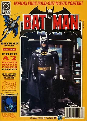 Buy DC Comics BATMAN UK Monthly #13 1989 NO MOVIE POSTER • 2.99£
