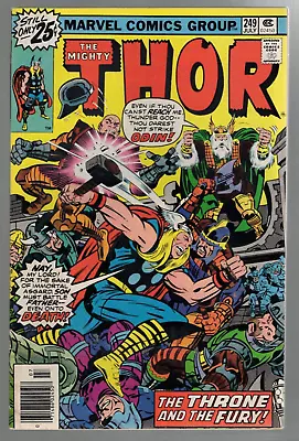 Buy Thor #249 Marvel 1976 VF/NM 9.0 • 30.98£