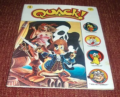 Buy QUACK! #1 UNDERGROUND COMIC BOOK 1st Print ~ Star Reach Prod. 1976 ~ VG • 9.50£