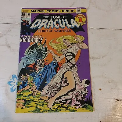 Buy The-Tomb Of Dracula Lord Of Vampires!, A Newyears Nightmare! Comic Book #43 1976 • 20.57£