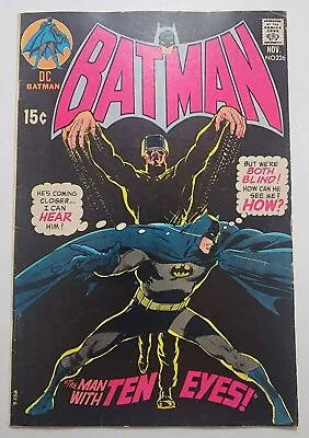Buy Batman #226 FN/VF 1st App Of The Ten Eyed Man 1971  Neal Adams Cover High Grade  • 80.34£