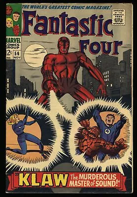Buy Fantastic Four #56 VF- 7.5 Murderous Master! Dr. Doom Appearance!  Marvel 1966 • 67.99£