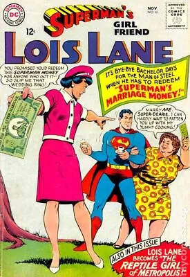 Buy Superman's Girlfriend Lois Lane #61 VG- 3.5 1965 Stock Image Low Grade • 5.35£