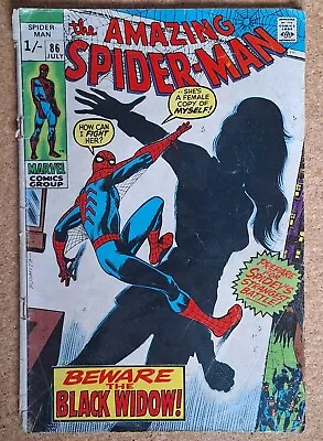 Buy Marvel Comics 1970, The Amazing Spider-Man #86 Black Widow  • 7.50£