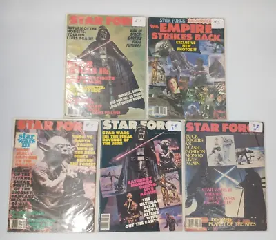 Buy Star Force Magazine First 5 Issues! Early 80's Sci-Fi Magazine. Star Wars Heavy! • 25.54£