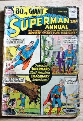Buy DC - 80 Page Giant Superman Annual No. 1 1964/ Silver Age • 3£