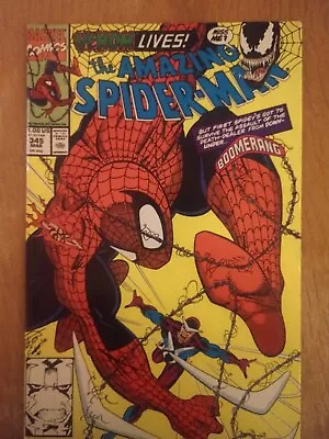 Buy Amazing Spiderman 345 Symbiote Infects Cletus Carnage Marvel Comics 1991 • 10.35£