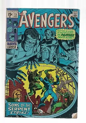 Buy  Marvel Comics The  Avengers No 73 February 1970 15c USA • 29.99£