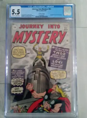 Buy Journey Into Mystery Thor # 85 Cgc 5.5  Key 1st Loki  Scarce Pence Uk 1962 • 5,489.95£