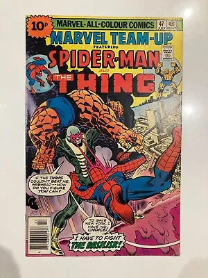 Buy Marvel Team-Up 47 1976 Very Good Condition Spider-Man & Thing • 4.50£