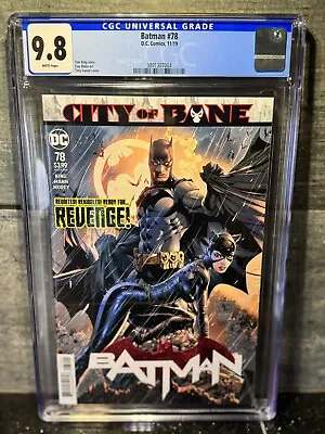 Buy Batman #78 CGC 9.8 (2019) City Of Bane Catwoman Tony Daniel Cover • 46.36£