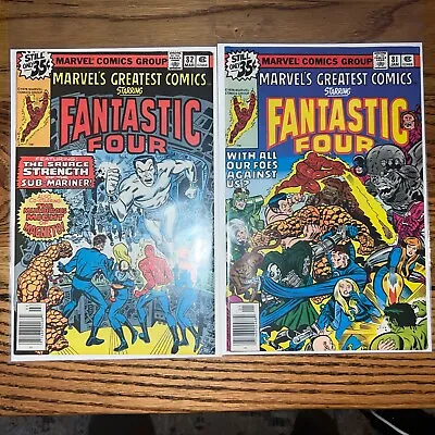 Buy Marvel Greatest Comics Fantastic Four Lot # 81 And 82 High Grade • 7.19£
