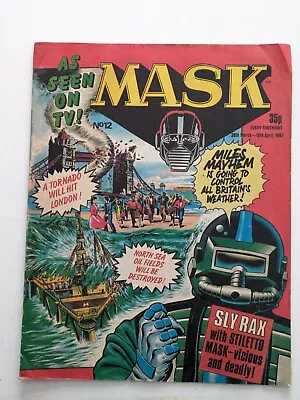 Buy MASK Comic - No 12 - Date 28/03/1987 - UK Paper Comic - Centre Poster #2 • 2.50£