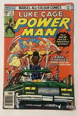Buy Luke Cage, Power Man #37. Nov 1976. Marvel. Vg/fn. Bagged & Boarded. Free P&p! • 5£