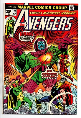 Buy Avengers #129 - Kang The Conqueror - Captain America - Iron Man - 1974 - FN • 15.80£