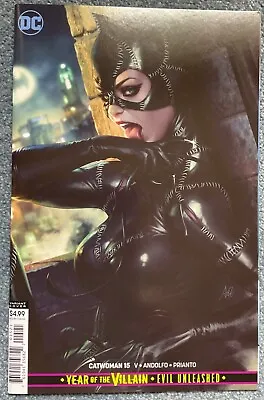 Buy Catwoman #15 Artgerm  Michelle Pfeiffer  Style Variant Andolfo Art DC 2019 • 19.99£