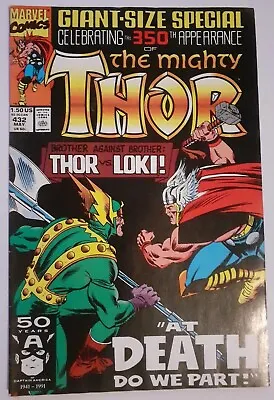 Buy The Mighty Thor #432. Vg. Loki App. Marvel Comics 1991. • 5.49£