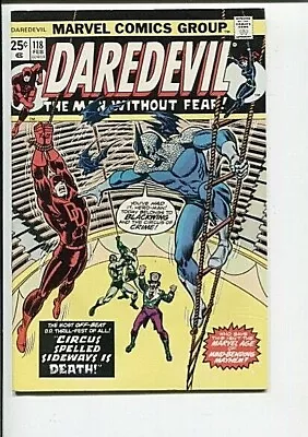 Buy Daredevil 118 Vf-nm 1st Blackwing 1975 • 18.39£