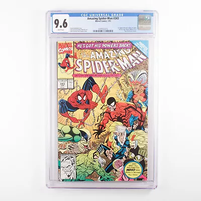 Buy The Amazing Spider-Man - #343 - CGC 9.6 - White Pages - 1st App Cardiac • 66.98£