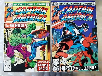 Buy Marvel Captain America #257 & #258 Bronze Era Originals 1981 • 14£