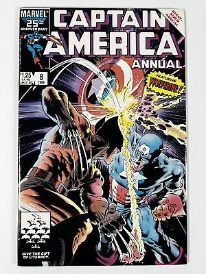 Buy Captain America Annual #8 (1986) Vs.Wolverine ~ Mike Zeck ~ Marvel Comics • 19.18£