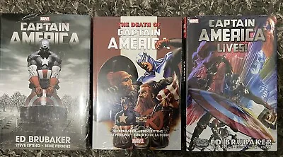 Buy Captain America Omnibus By Ed Brubaker Vol 1 - 3 / Death Of + Lives! / HC / NEW • 169.52£