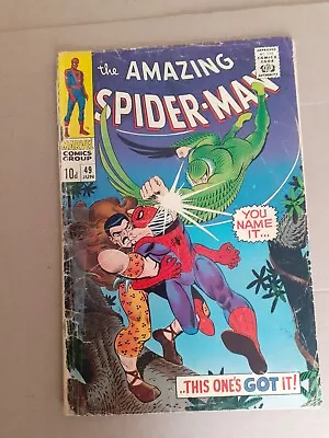Buy Amazing Spiderman No 49. Kraven The Hunter & Vulture App. 1967 Marvel Comic  • 28.99£
