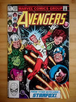 Buy Avengers #232 - MCU 1st Eros As Starfox / Joins Avengers - Eternals Marvel 1983 • 17.99£