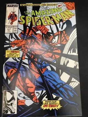 Buy Amazing Spider-man 317 Marvel Comic Venom Michelinie Todd Mcfarlane 1989 Vf+ • 16.01£