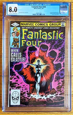 Buy Fantastic Four #244 Marvel Comics 1982 1st App Frankie Raye As Nova CGC 8.0 VF • 39.51£
