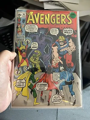 Buy Avengers Marvel Comicbook # 91 Nm- • 63.19£
